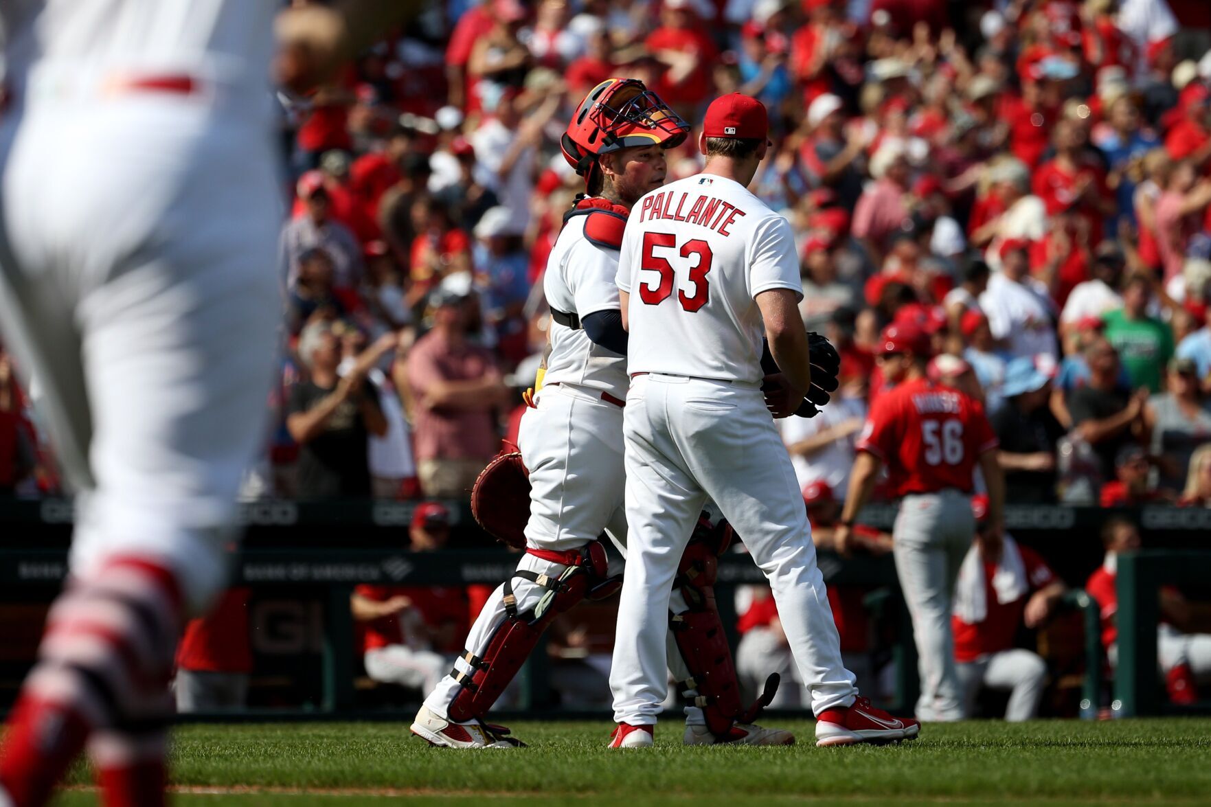 Cardinals beat Cincinnati Reds 5-1 in of doubleheader